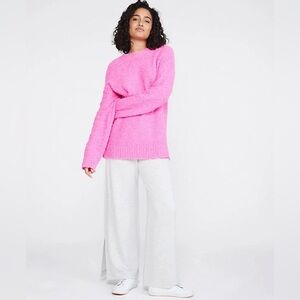 Lou & Grey Women’s Hot Pink Boucle Sweater